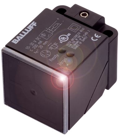 BALLUFF BES Q40KFU-PAC20A-S04G Блок Датчик Ближнего Положения, M12 x 1 PNP BES0216 30V 20 mm 250 V ac 30 V dc 200 mA