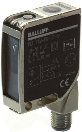BALLUFF Датчик световой интенсивности Ультрафиолетовый LED 40 мм, PNP, 30 мА, IP67 30 V