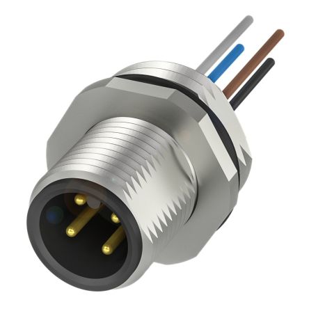 BALLUFF Круглый Разъём, 1 Контакт, Кабель, M12 Разъём, Вилка, Мужской, IP68, BCC099A Серия
